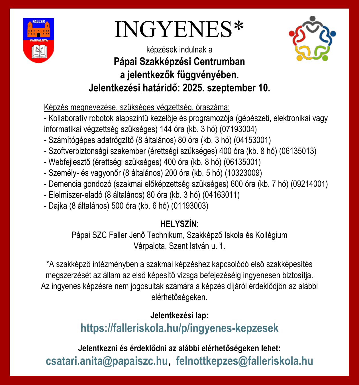 Hirdetés - Ingyenes tanfolyamok - 25-26 - Újság - 135x126.png
