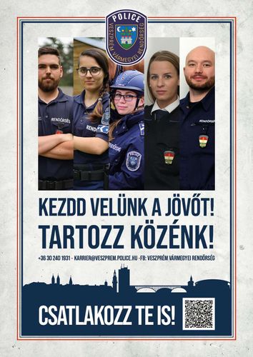 Veszprém Vármegyei Rendőr-főkapitányság toborzása